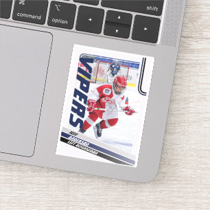 Sticker Carte à collectionner de hockey sur glace Blue Ice