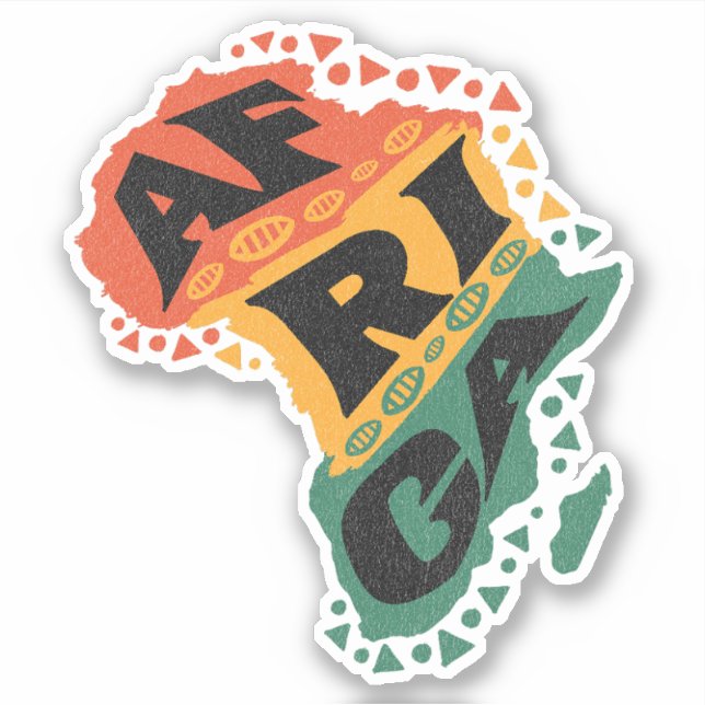 Sticker Carte Afrique (Devant)