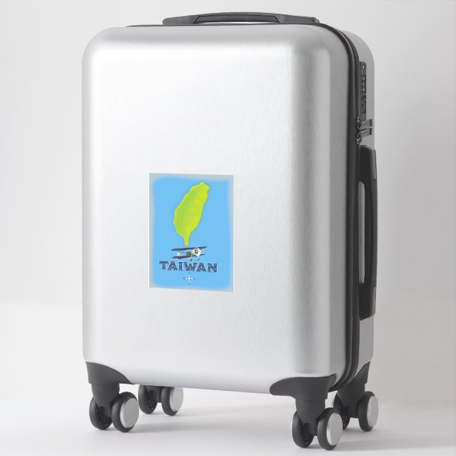 Sticker Carte ancienne de Taïwan (Sur valise)