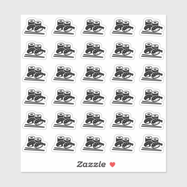 Sticker Carte de choix de menu de repas de nourriture de m (Feuille)