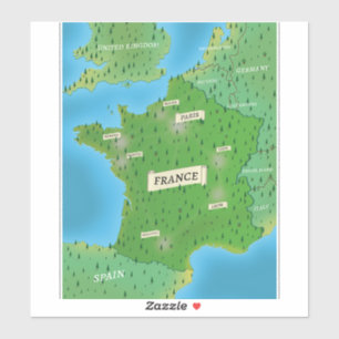 Sticker Carte De France