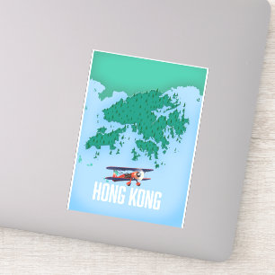 Sticker Carte de Hong Kong