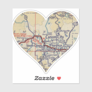 Sticker Carte de la ville du Vieux Canon