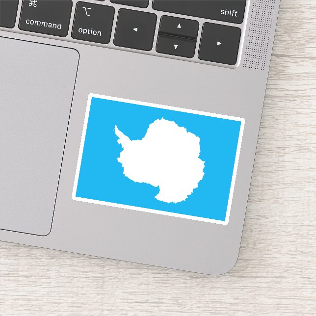 Sticker Carte de l'Antarctique (Détail)