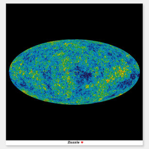 Sticker Carte de l'univers de la sonde à micro-ondes WMAP