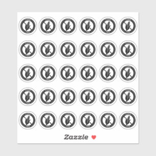 Sticker Carte de mariage sans maïs Mini allergie alimentai
