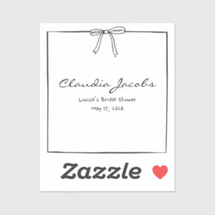 Sticker Carte de placement personnalisée pour la fête de m