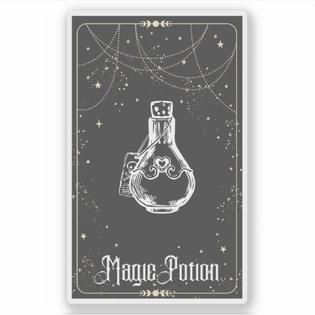 Sticker Carte de potion magique (Devant)
