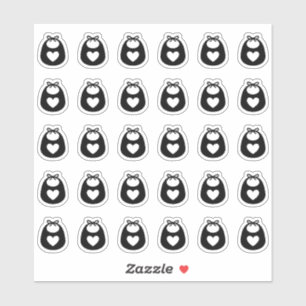 Sticker Carte de Repas de Mariage Nouveau-Né Choix de Menu