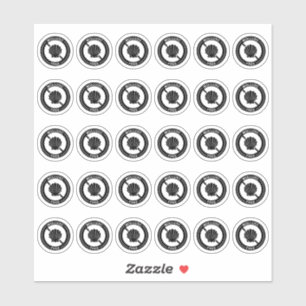 Sticker Carte de table de mariage sans mollusque Mini alle
