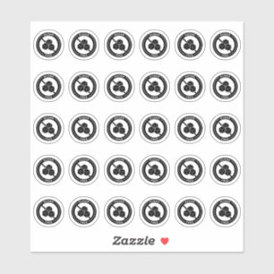 Sticker Carte de table de mariage sans sucre Mini allergie