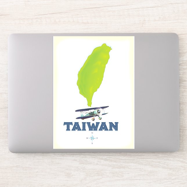 Sticker Carte de Taïwan (Ordinateur)
