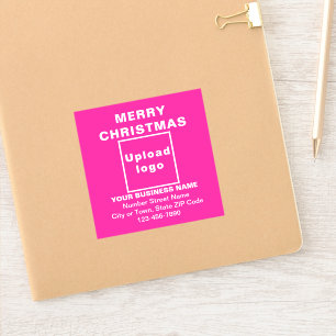 Sticker Carte de vœux de Noël professionnelle sur vinyle c