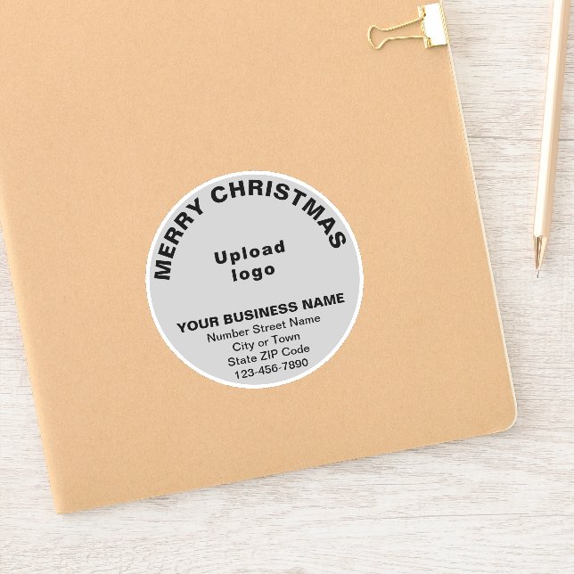 Sticker Carte de vœux de Noël professionnelle sur vinyle g (Carnet)