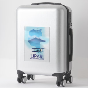 Sticker Carte des îles Éoliennes de Lipari
