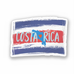 Sticker Carte du Costa Rica