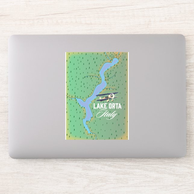 Sticker Carte du lac Orta Italie (Ordinateur)