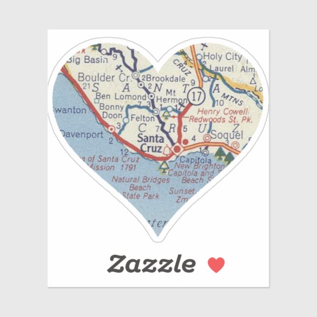 Sticker Carte du Vieux Père Noël Cruz (Feuille)