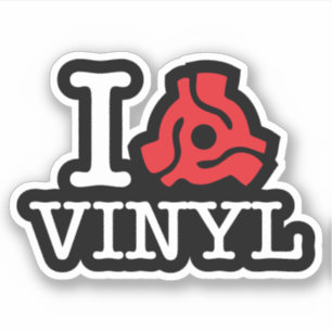 Sticker Carte I 45 Vinyl