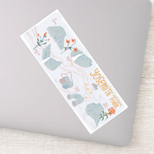 Sticker Carte illustrée par Californie nationale de parc
