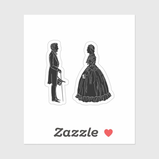 Sticker Carte postale d'invitation (Feuille)