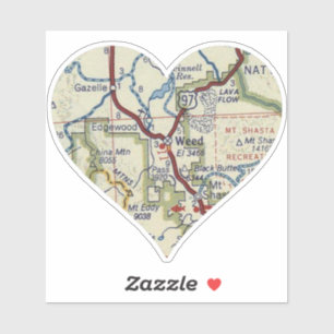 Sticker Carte Vintage de la Californie