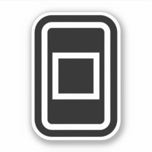 Sticker Carte Zener   Carré creux