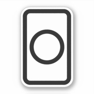 Sticker Carte Zener   Cercle creux