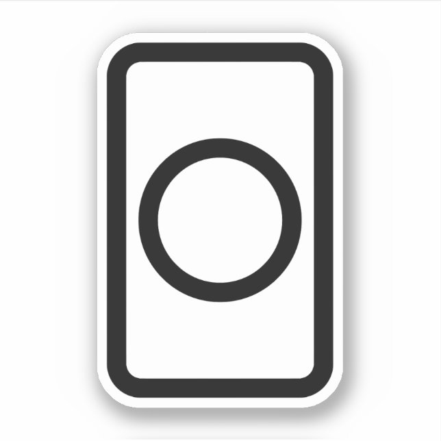Sticker Carte Zener | Cercle creux (Devant)