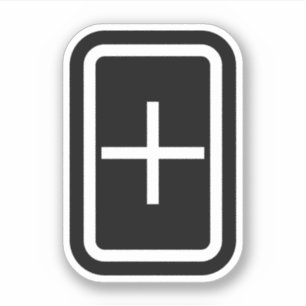 Sticker Carte Zener   Signe Plus