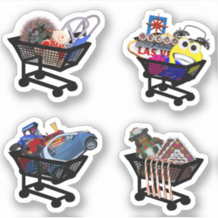 Sticker Cartes d'achat de livres de rebut