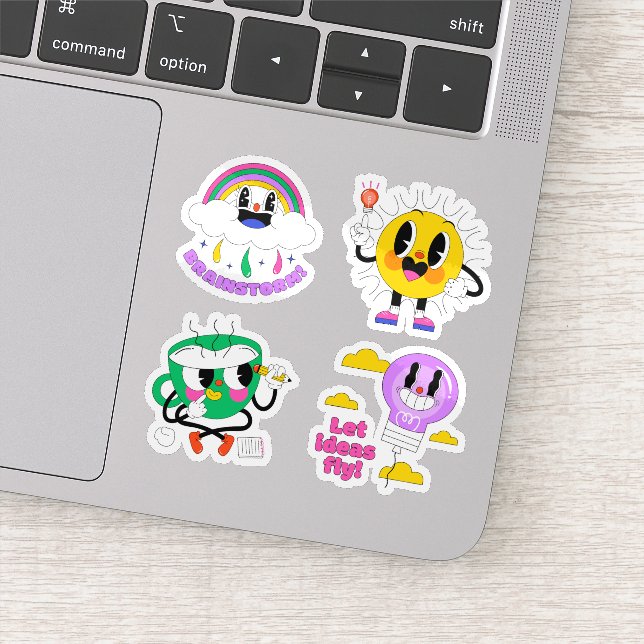 Sticker Cartoon acid jeu d'autocollants Idea (Détail)