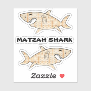 Sticker Cartouches de forme Matzah Shark
