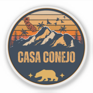 Sticker Casa Conejo, Californie