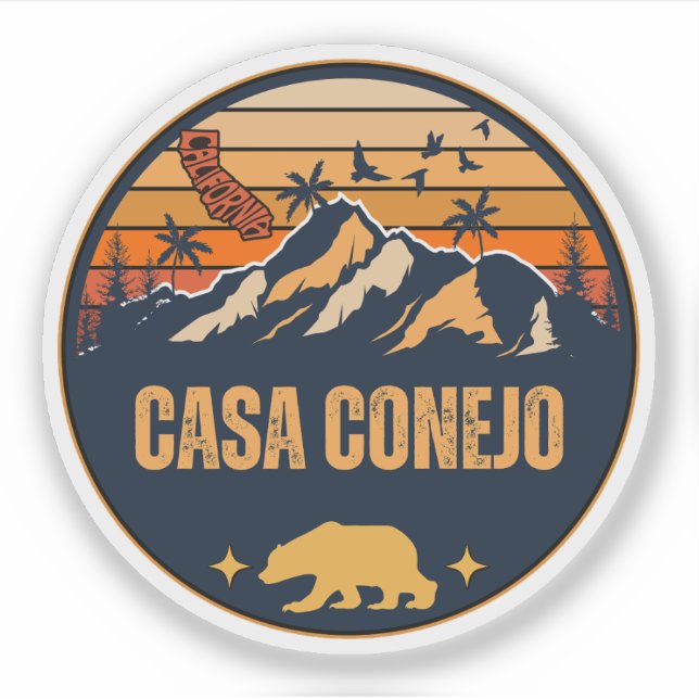 Sticker Casa Conejo, Californie (Devant)