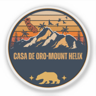 Sticker Casa de Oro-Mount Helix, Californie