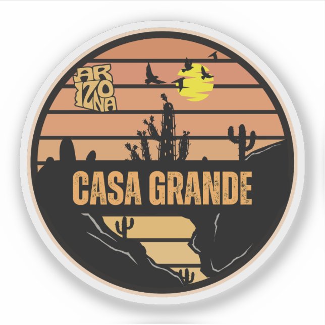 Sticker Casa Grande, Arizona (Devant)