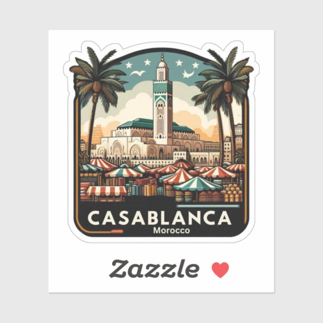 Sticker Casablanca (Feuille)