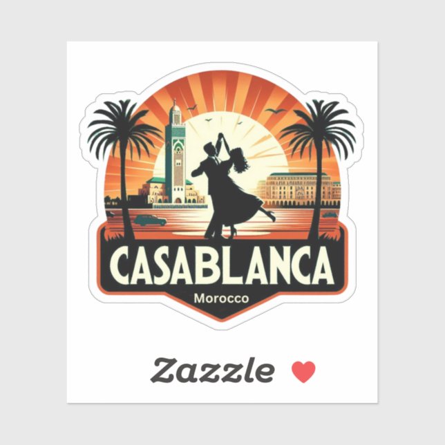 Sticker Casablanca (Feuille)