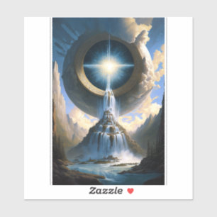 Sticker Cascade magique Imaginaire surréaliste Art