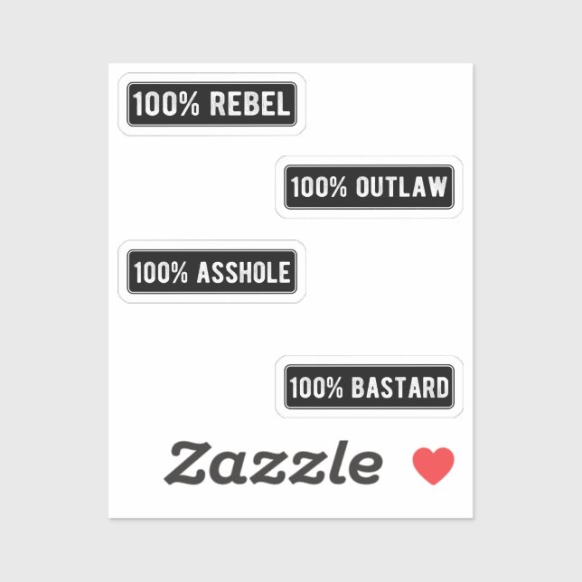 Sticker Casque Badass Stikers Pack I (Feuille)