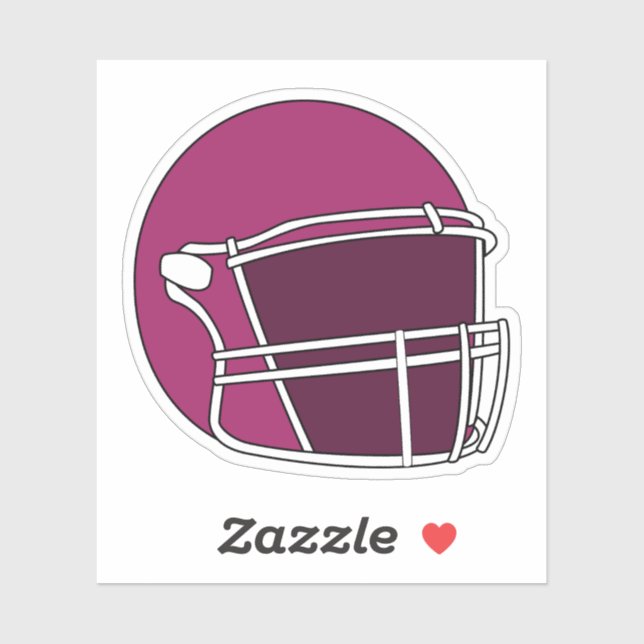 Sticker Casque de football (Feuille)