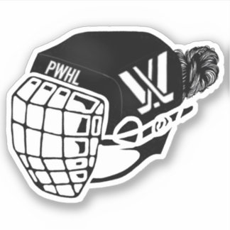 Sticker Casque de hockey féminin PWHL