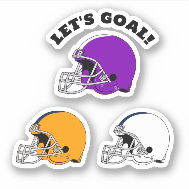 Sticker Casques de Football Sports (Devant)