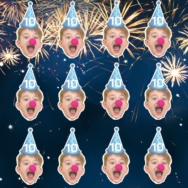 Sticker Casquette de la partie face personnalisée | Âge d' (Créateur téléchargé)