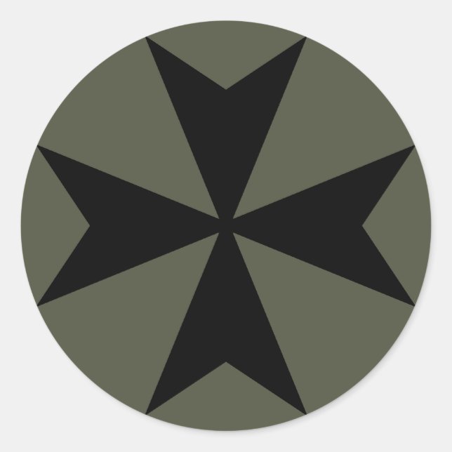 Sticker Casquette d'étendue, Croix maltaise - Styl (Devant)