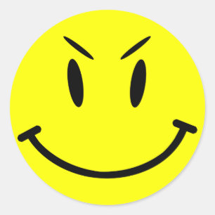 Sticker Casquette d'étendue, Face mal, Style 1