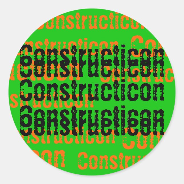 Sticker Casquette dur Constructicon (Devant)