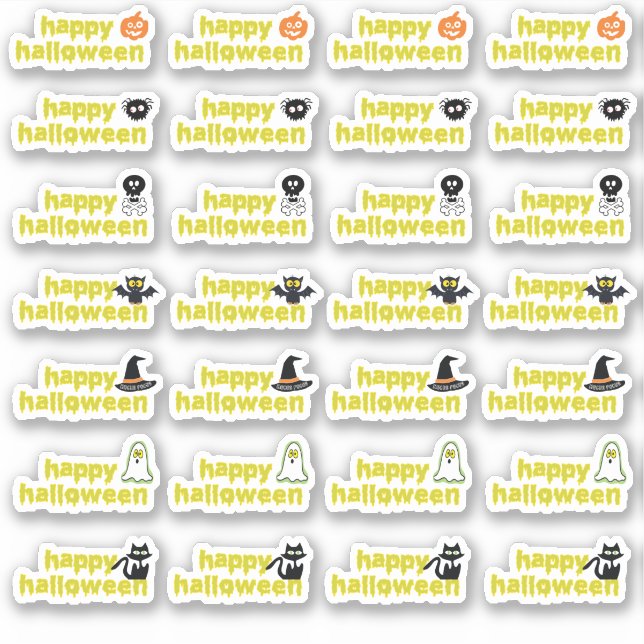 Sticker Casquette Halloween Vampire Bat Spider Web Skull W (Devant)