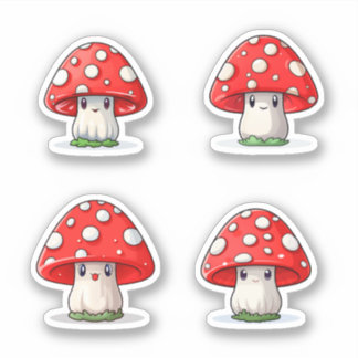 Sticker Casquette rouge Cute Kawaii